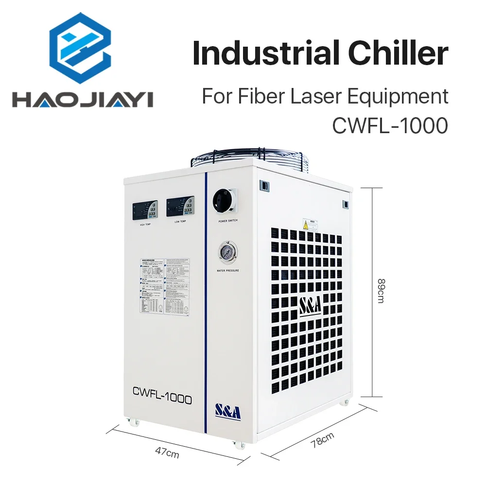 S& A CWFL-1000AN & 1000BN Industry Air Water Chiller for Fiber Laser Engraving Cutting Machine