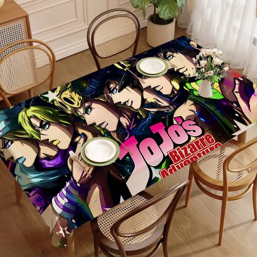 Anime J-JoJo's Bizarre Adventure Home Tablecloths Dining Decoration And Rectangular Table Accessories Anti-stain
