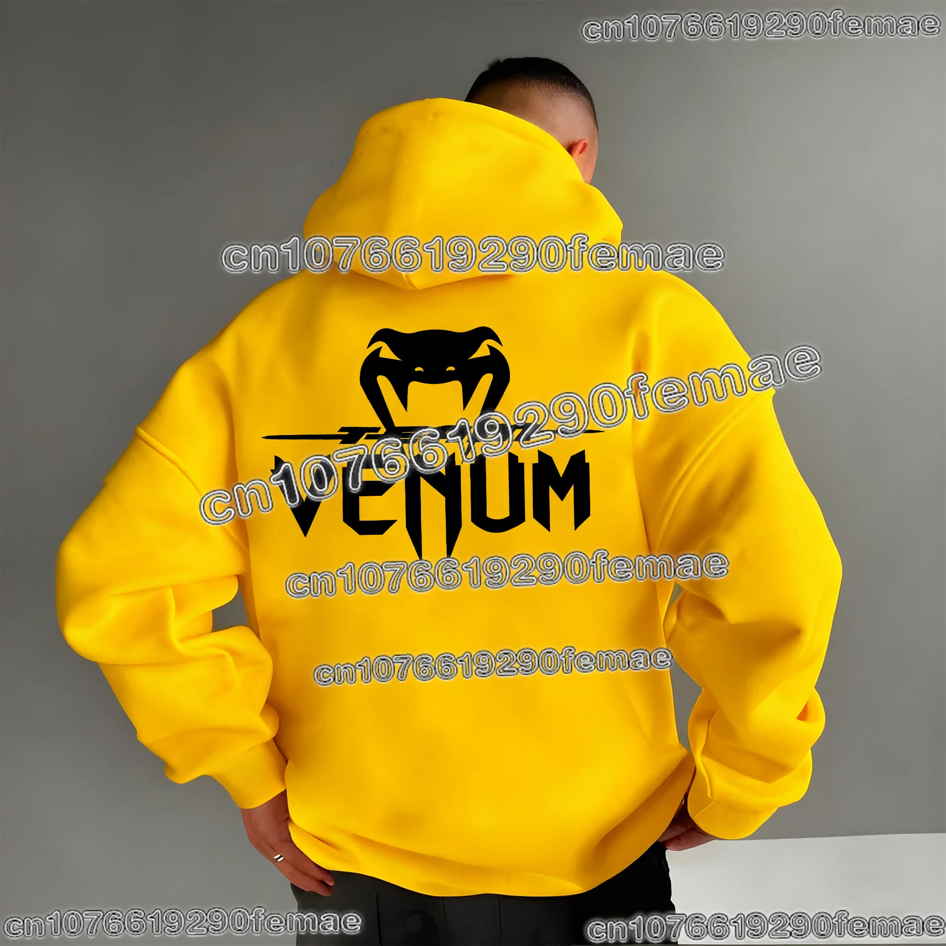 أحدث سترة بغطاء للرأس رياضية MMA لعام 2026، سترة كلاسيكية مريحة من القطن UFC لربيع وخريف وشتاء #4