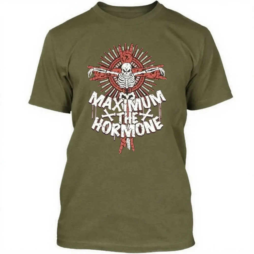 Maximum The Hormone Japanee Cotton Full Size Unisex T Shirt High Quality Cotton Tops Unisex Women Men T Shirt Aesthetic Clothes