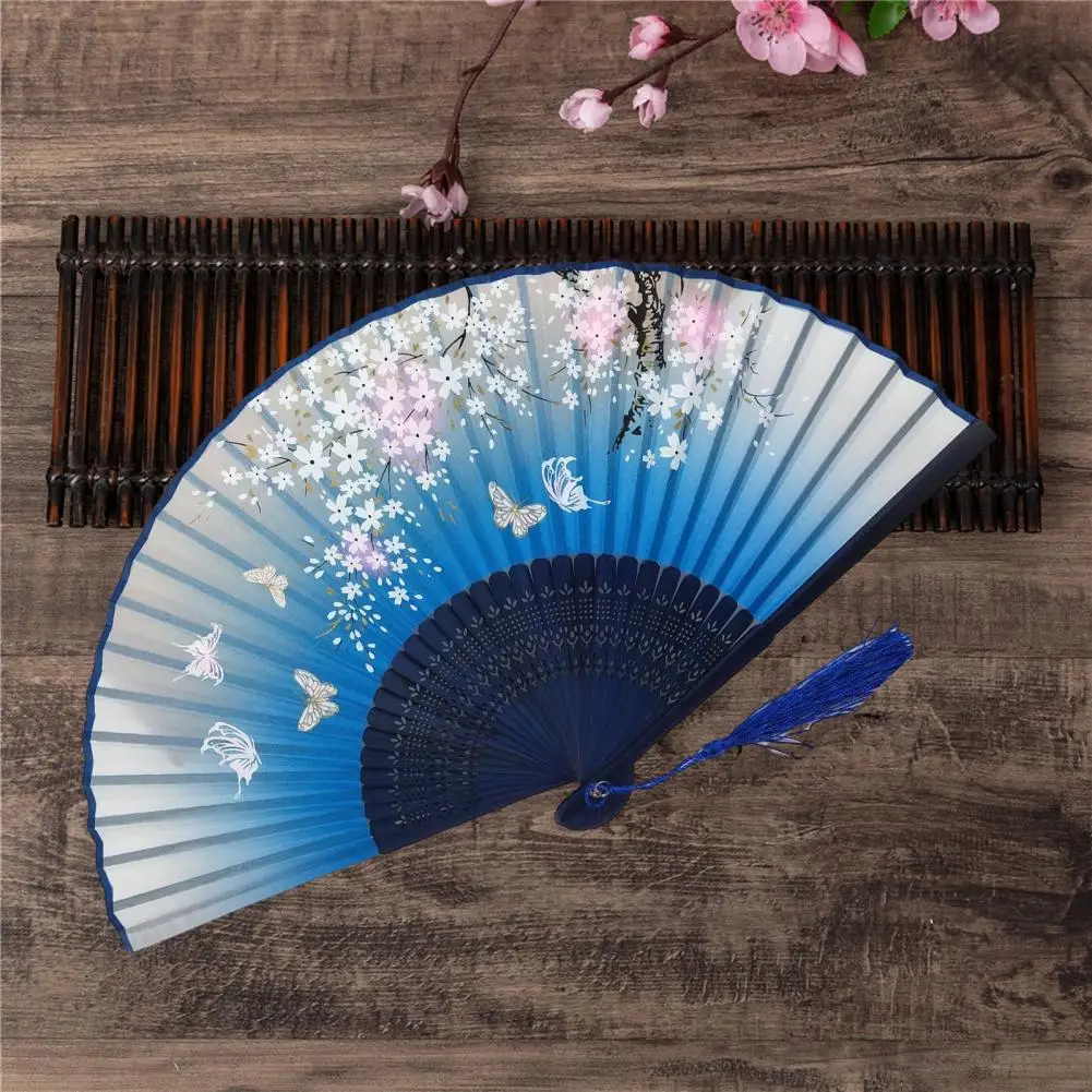 Stylish Hand-held Fan Lightweight Fan Chinese Style Bamboo Handheld Fans Lightweight Vintage Accessories for Wedding Dancing