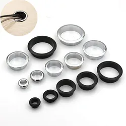 Couvercle rond de prise d'œillet de sortie de câble de table, porte-fil de bureau PC, trou d'aération d'armoire, matériel de meubles décoratifs, 60mm