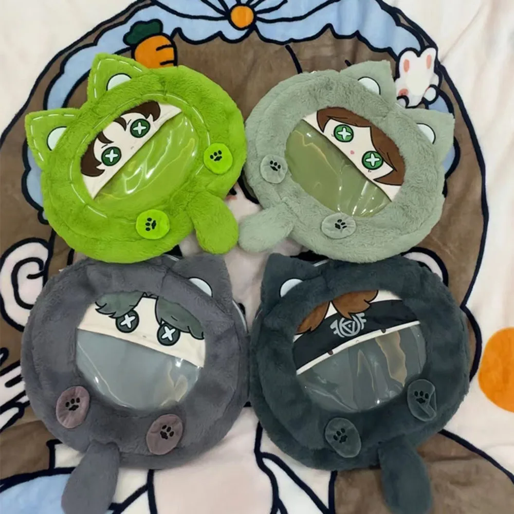 

Anime Identity Ⅴ Gardener Seer Embalmer Mercenary Cosplay Cute Cat Ear Itabag Transparent Backpack Kawaii Shoulder Bag