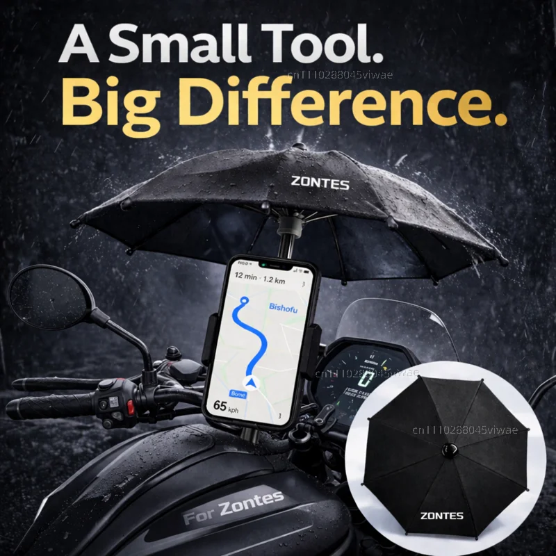 

Держатель для телефона и зонта для мотоцикла Zontes: водонепроницаемый, солнцезащитный, антибликовый, дождезащитный, крепление на руль для GPS