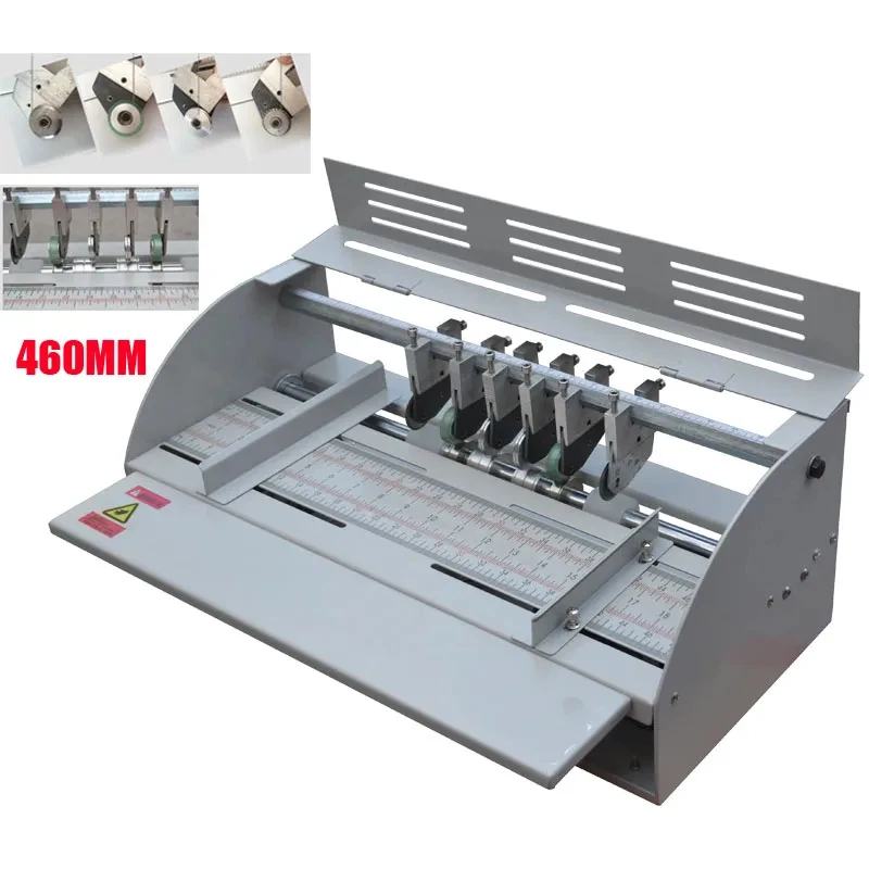 

460mm Paper Creaser Scorer, Multifunction Folding Perforating Cutting Unit