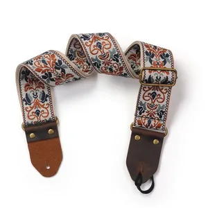 Embroidered miwayer-miwayer, soft vintage flowers, adjustable creative clock bracelets, cotton belt and leather head 10 Main Sales Guitar Big Biglet - №9