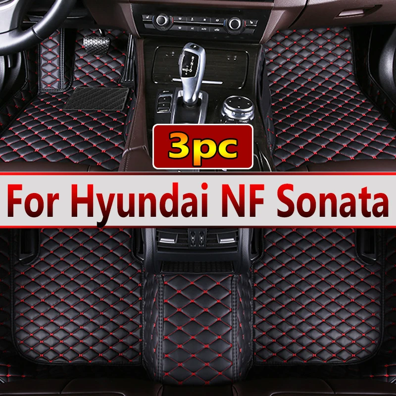 

Car Floor Mats For Hyundai NF Sonata Embera Sonica CNG 2004~2009 Mat Covers Rug Leather Carpet Interior Parts Car Accessories