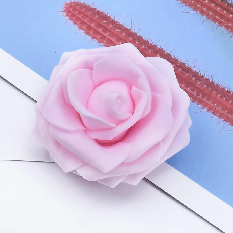 30/50 Stück Künstliche Blumen 7CM Schaumstoff Teddybär-Rosen DIY Valentinstag Geschenke Hochzeit Heim Raumdekoration Brautaccessoires – Detail 16