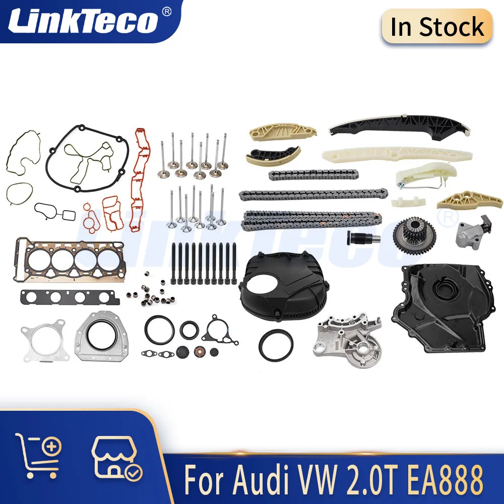 Engine Parts Head Gasket Set Valve Timing Chain Kit Fit 2.0 L T For Audi A4 A5 Q5 TT VW Beetle Jetta Passat Tiguan CC 2.0T EA888