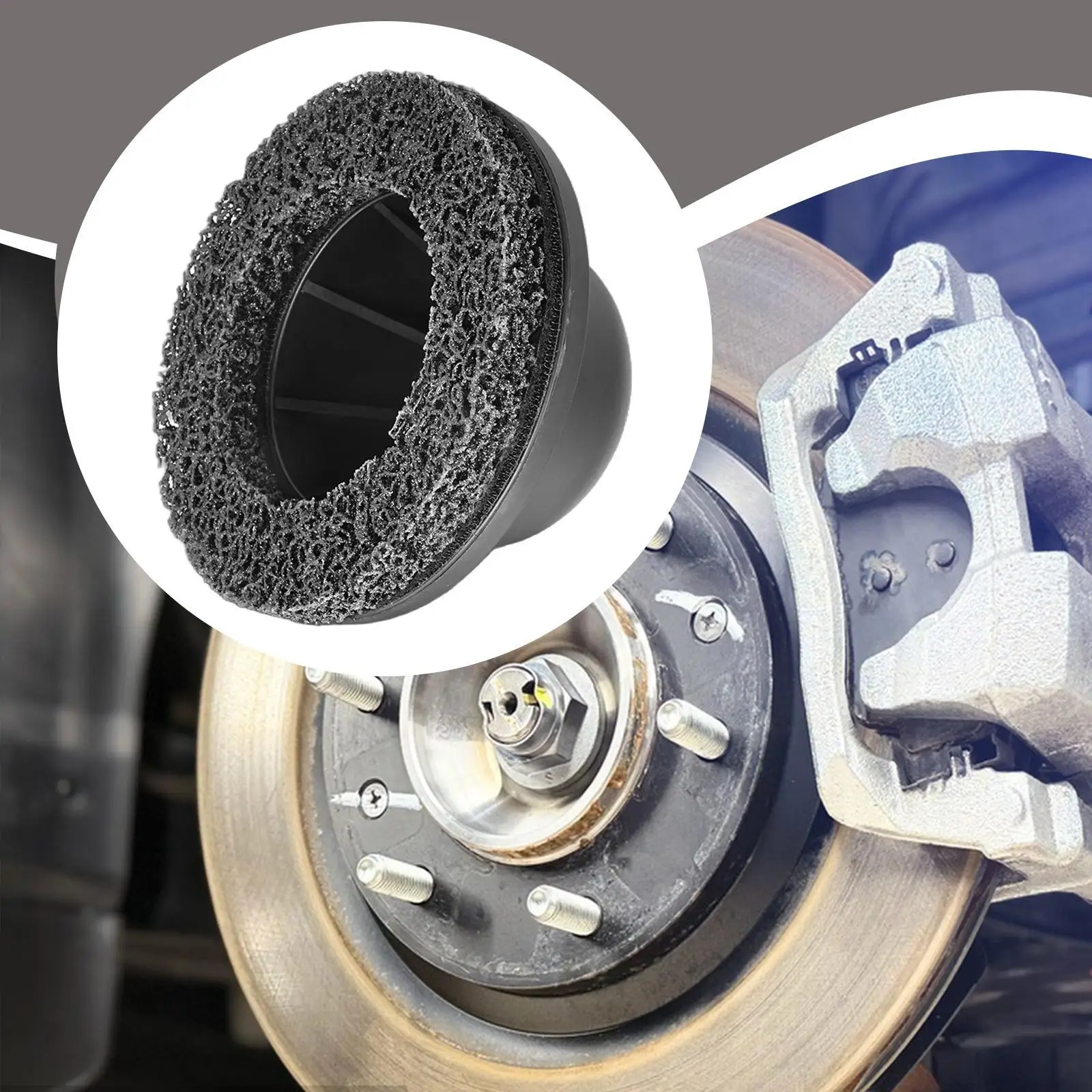 

Шлифовальная машина для ступицы колеса из нержавеющей стали, простая установка, круглое обслуживание, 3,5-дюймовый ID очиститель ступицы колеса для грузовика, мотоцикла, автомобиля