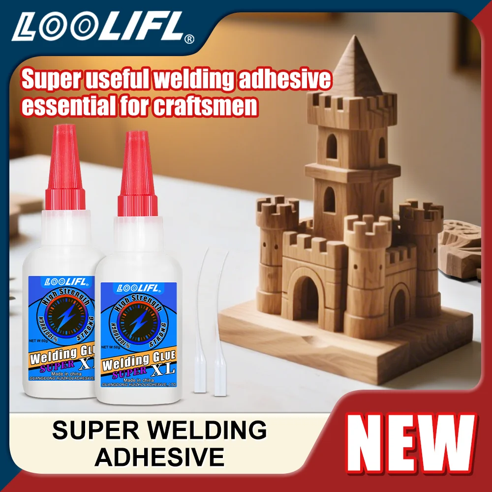 LOOLIFL 20 ml Instant-Schnellschweiß-Hochfester öliger Epoxidharz-Mehrzweckkleber, wasserdicht, geruchsfrei und temperaturbeständig