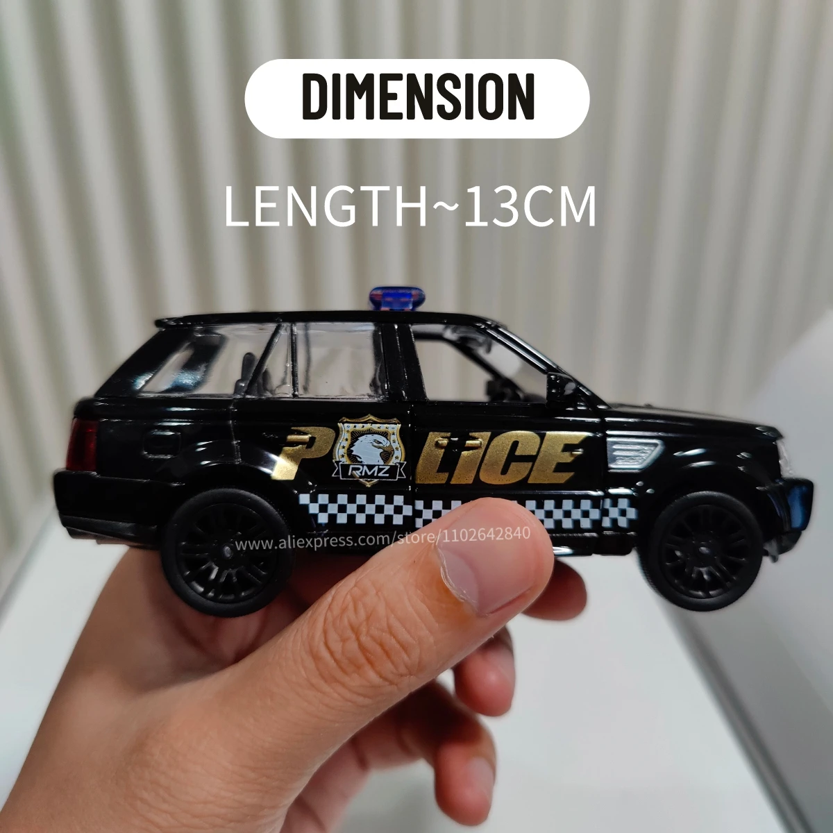 1:36 Car Model Range Rover Sport Police Scale Metal Diecast Replica Home Miniature Art Vehicle Hobby Decoration Kid Boy Toy