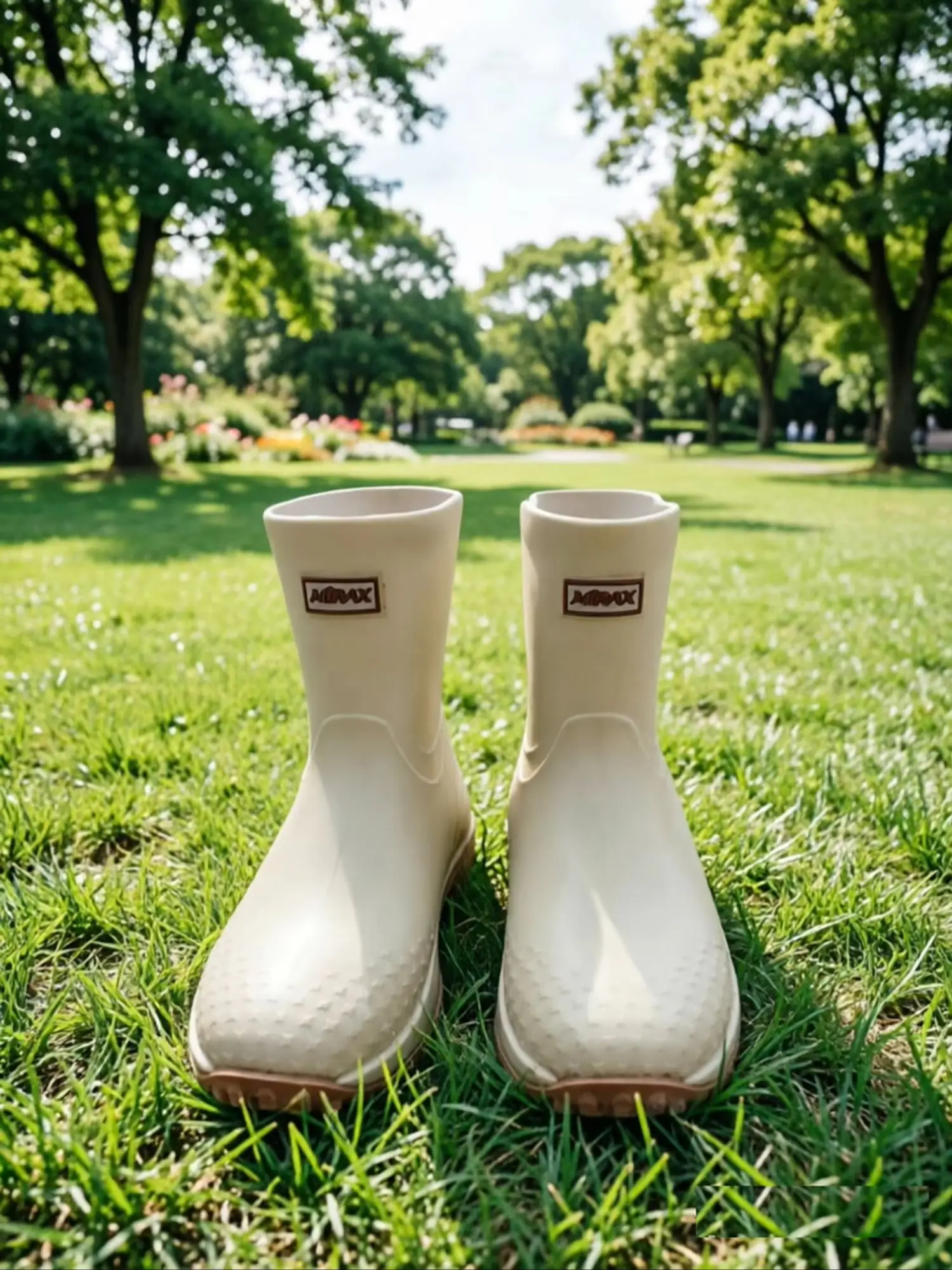 Herren-Arbeitsstiefel im Workwear-Stil, Rutschfeste Wasserdichte Gummistiefel, Hochwertige Flachsohlen für Outdoor-Arbeit, Pendeln, Angeln, Küche, Garten – Detail 4