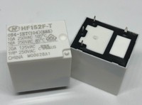 New HF152F-T 012-1HT ; HF152F-T 024-1HT(104)(555) ; HF152F-T 012-1HSTQ (22F-1A-12V/24V) Relay 4 pins