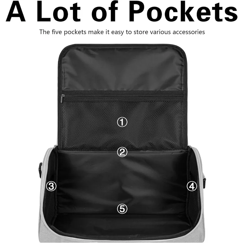 Schützende Scanner-Tragetasche für Fujitsu iX1400/iX1500/iX1600, Fi-Serie, Plustek, Raven-Scanner – Hellgrau