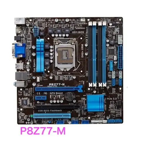 Suitable For ASUS P8Z77-M Motherboard DVI VGA HDMI LGA 1155 DDR3 Z77 P8Z77 Mainboard 100% Tested OK Fully Work