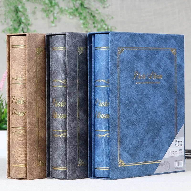 

4D Large 6-inch Intert Photo Album 200 Pages Scrapbook Paper Baby Family Scrapbook Albums Wedding Foto Album Scrapbooking Album