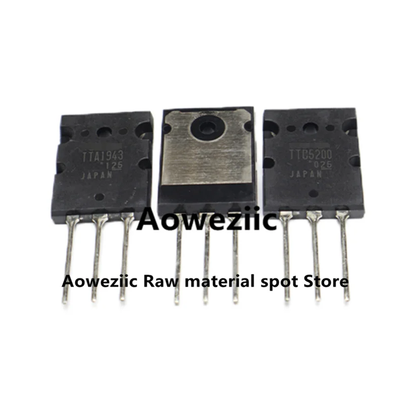 Aoweziic 5pair  2021+  { Origin: Japan } 100% New Imported Original  TTA1943 TTC5200  A1943 C5200  TO-264  High-Power Amplifier