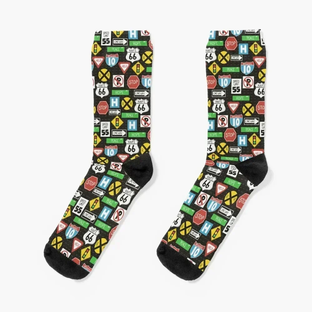 

On The Road Again Socks moving stockings Soccer Luxury Woman Socks Men's