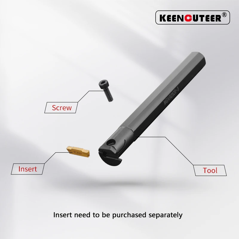 Imagem -02 - Grooving Tool Holder Haste Reta Barra de Torno Giratória Interna Mgivr2520 Mgivr3125 Mgivr3732 Mgivr L2023