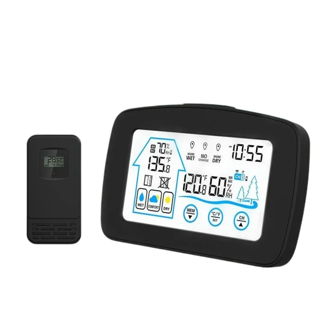 Wireless Indoor Outdoor Thermometer with Reliable Humidity and Temperature Monitor Suitable for Home and Office