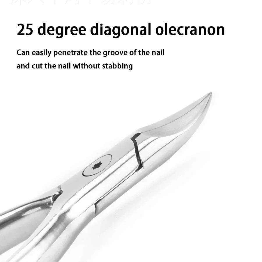 Stainless Steel Nail Groove Pliers with Built-in Spring Nose Pliers Nail Clippers Pedicure Clippers Nail Clippers Manicure Tools