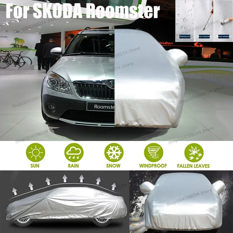 

For SKODA Roomster Auto Anti snow Anti dust Sunscreen Anti-uv Anti peeling paint And Anti Rainwater 210t car cover Car cover