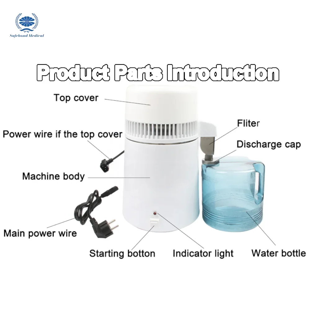 Wholesale Plastic Water Distiller Purifier Machine Plastic Water Filter Device Household Distilled Water