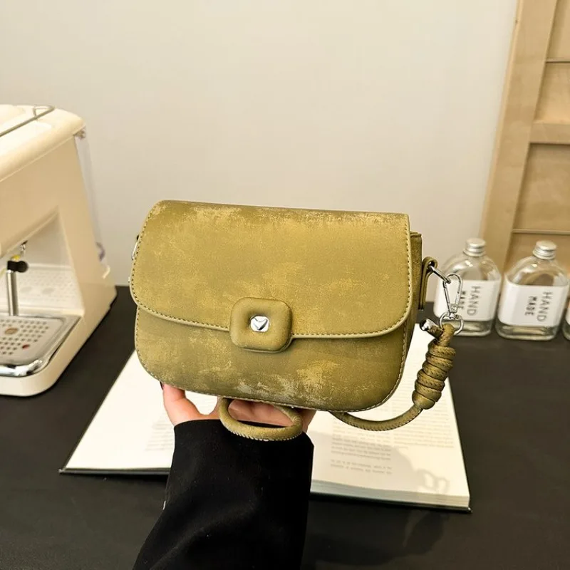 Elegant Leather Vintage Diaper Bag: Luxury Crossbody Handbag For Women With Designer Letter Logo And Large Tote Capacity