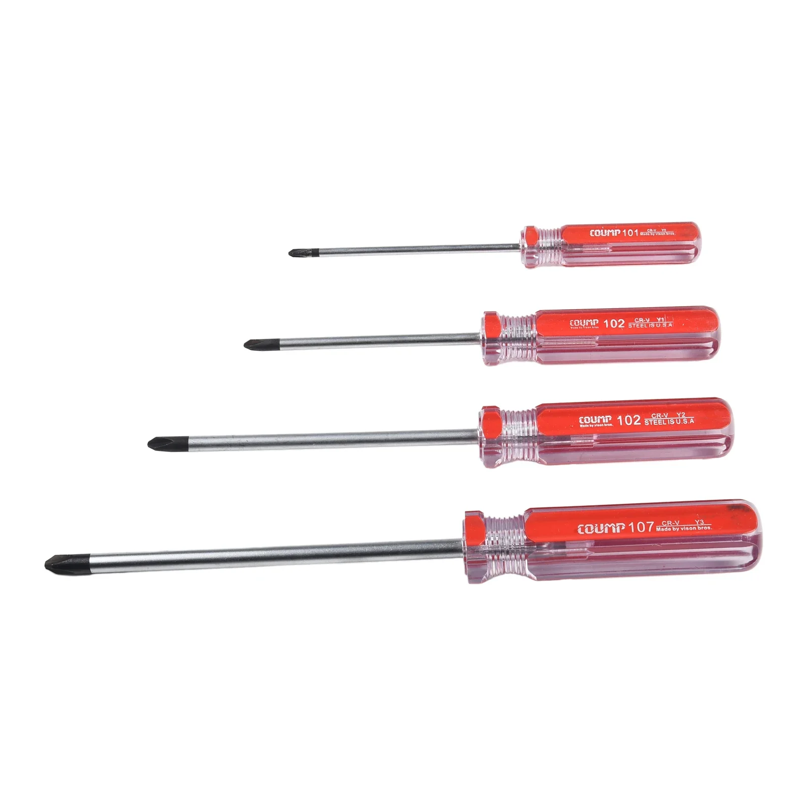 

4pcs Y-Shaped Screwdriver Set Nonslip Magnetic Tri-Wing Screwdriver Y0 Y1 Y2 Y3 For Furniture Repair Toy Repair Hand Tool