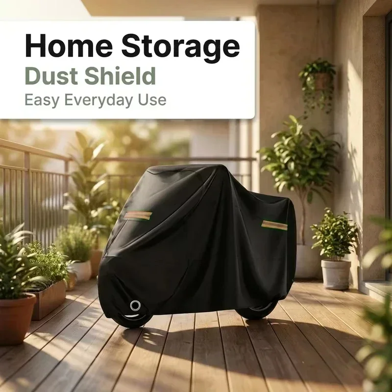 

Waterproof Outdoor Vehicle Cover for Bikes & Motorcycles, 2026 Universal Fit All-Weather Dust UV Protection Full Cover