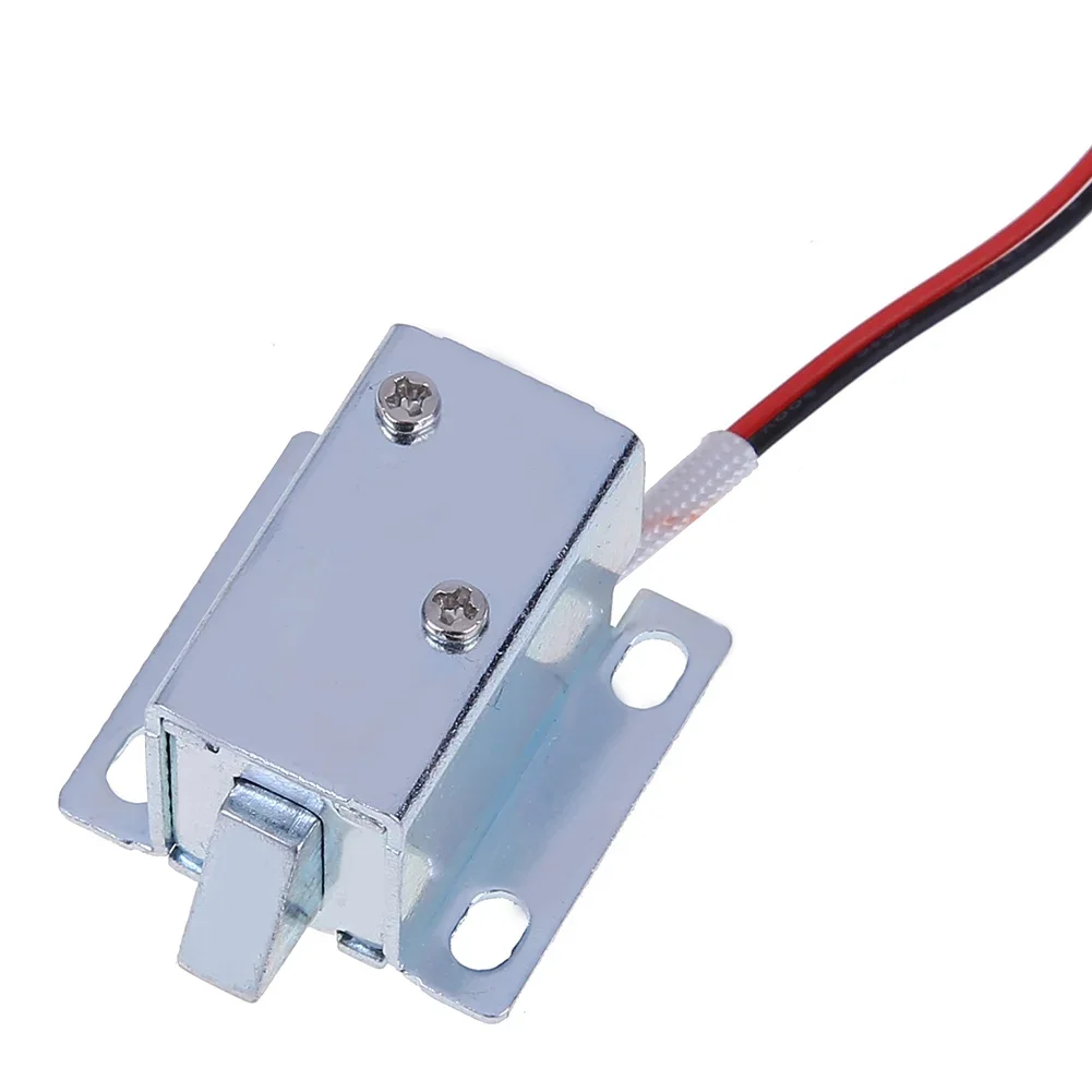 10/1pc Electronic Lock Catch Door Gate 12V 0.4A Release Assembly Solenoid Universal Drawer Anti-vibration Electric Solenoid Lock