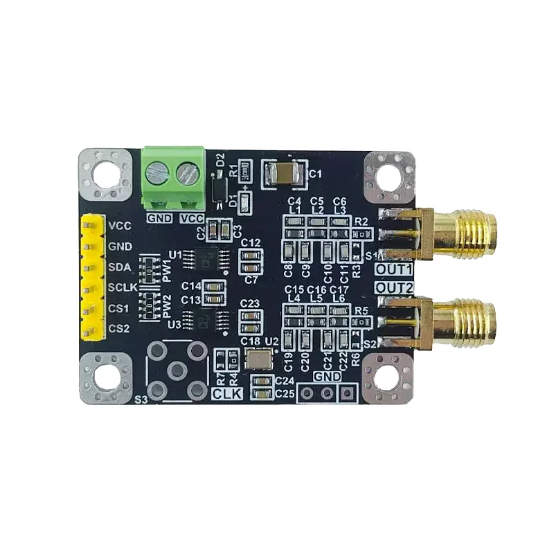 Modul Generator Sinyal DDS AD9833 Saluran Ganda, Output Gelombang Sinus/Segitiga/Persegi, Fase Frekuensi Dapat Disesuaikan