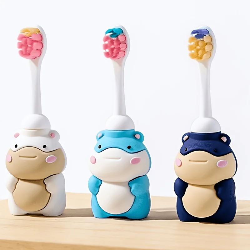 2-Pack of Children's Toothbrushes in Random Colors, Designed for Gentle Care of Gums, Oral Care Products, Deep Cleaning, Safe Material, Cleans Teeth Without Hurting Gums