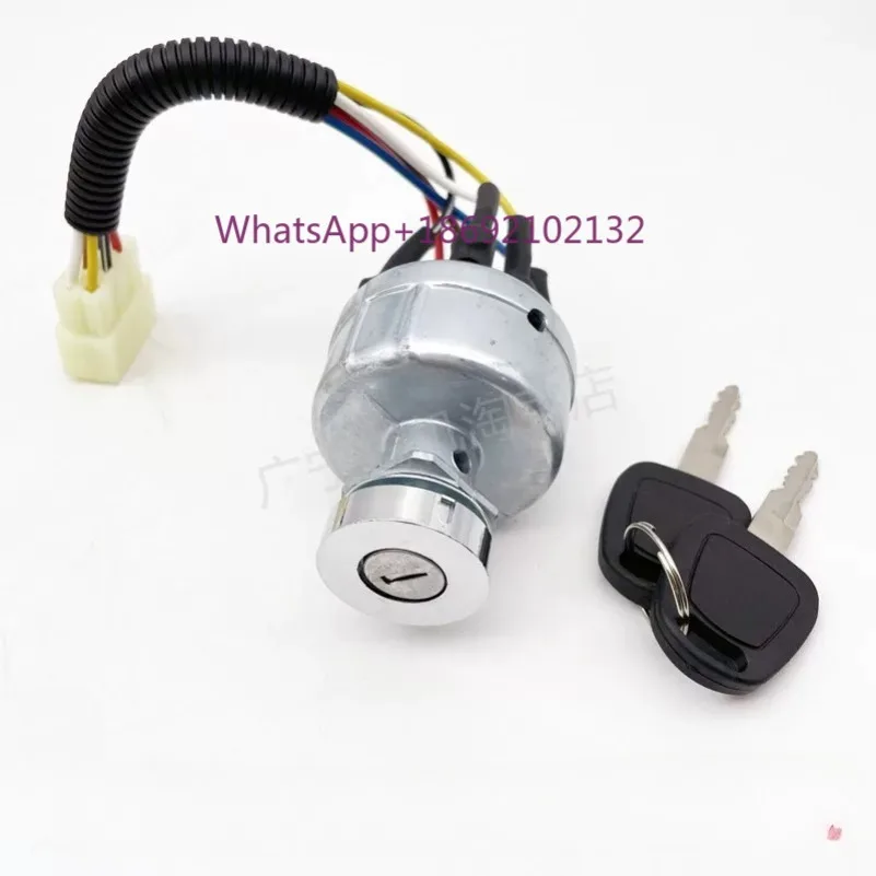 For Doosan Daewoo 55/60/150/215/220/225/300-7-9 Ignition Switch Starter Electric Door Lock Excavator Parts