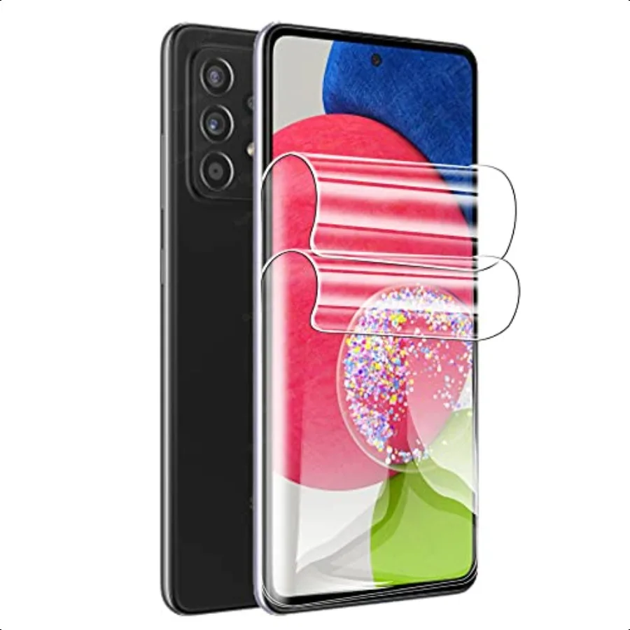 واقي شاشة هيدروجيل لهاتف سامسونج جالاكسي S25 5G 2 قطعة طبقة حماية شفافة ناعمة من مادة البولي يوريثان غير مقسى [واضح H