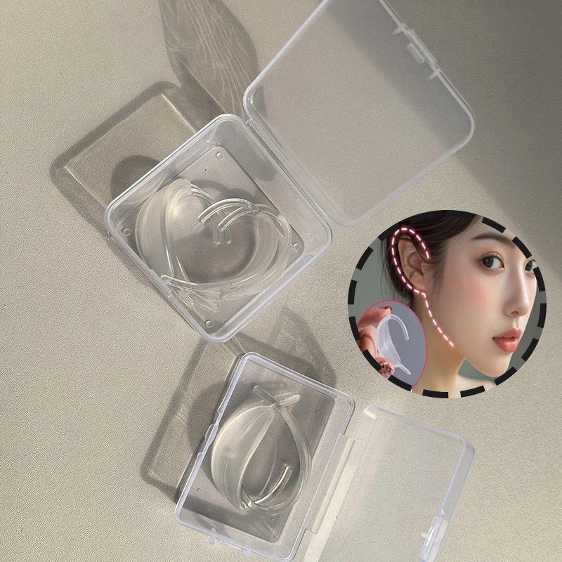 

1/2Pairs Acrylic Invisible Elf Ear Clips Painless Wearable Ear Support Transparent Ear Fixing Clamps Fantasy Costume Accessories