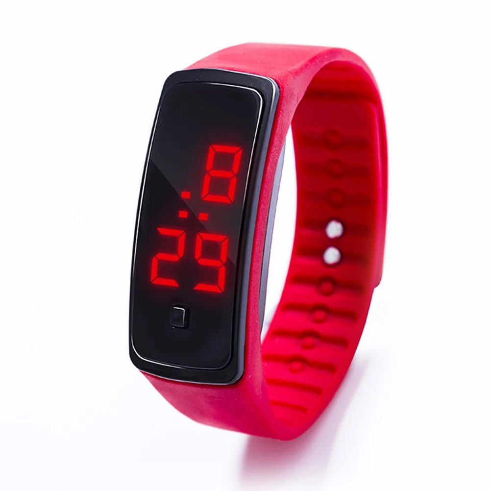 

Children's Sports Watch Watches for Kids Silicone Digital LED Red Outdoor Wrist