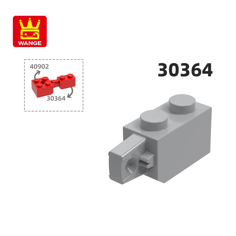 WANGE 95Pcs/Lot 30364 Straighten The High 2 Holes Block Moc Color Accessories Compatible With Brick DIY Children's Toy Assembly