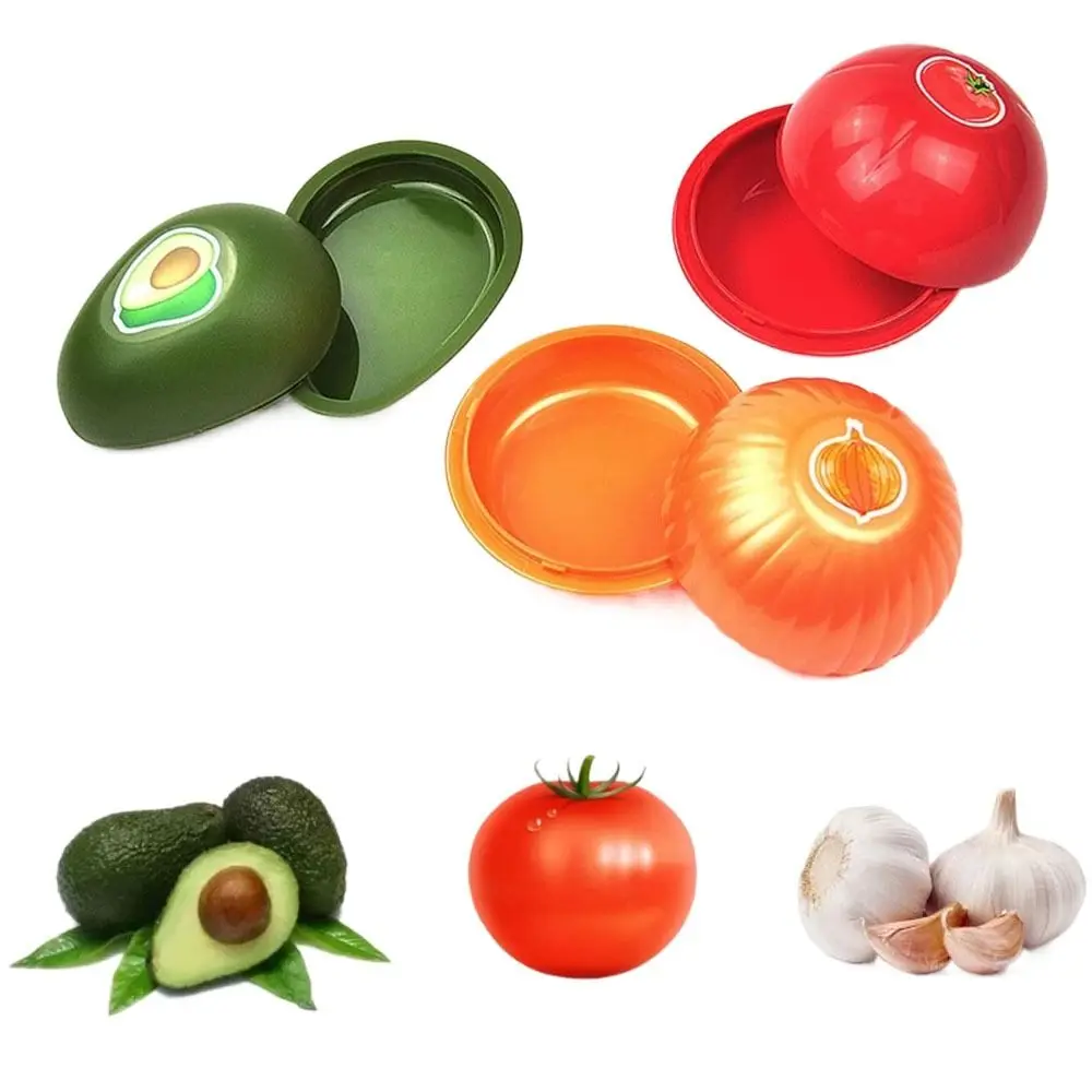 

Durable Fresher Boxes Fruit Vegetable Crisper Tomato Storage Container Onion Saver Box Avocado Keeper Food Sealed Storage Box