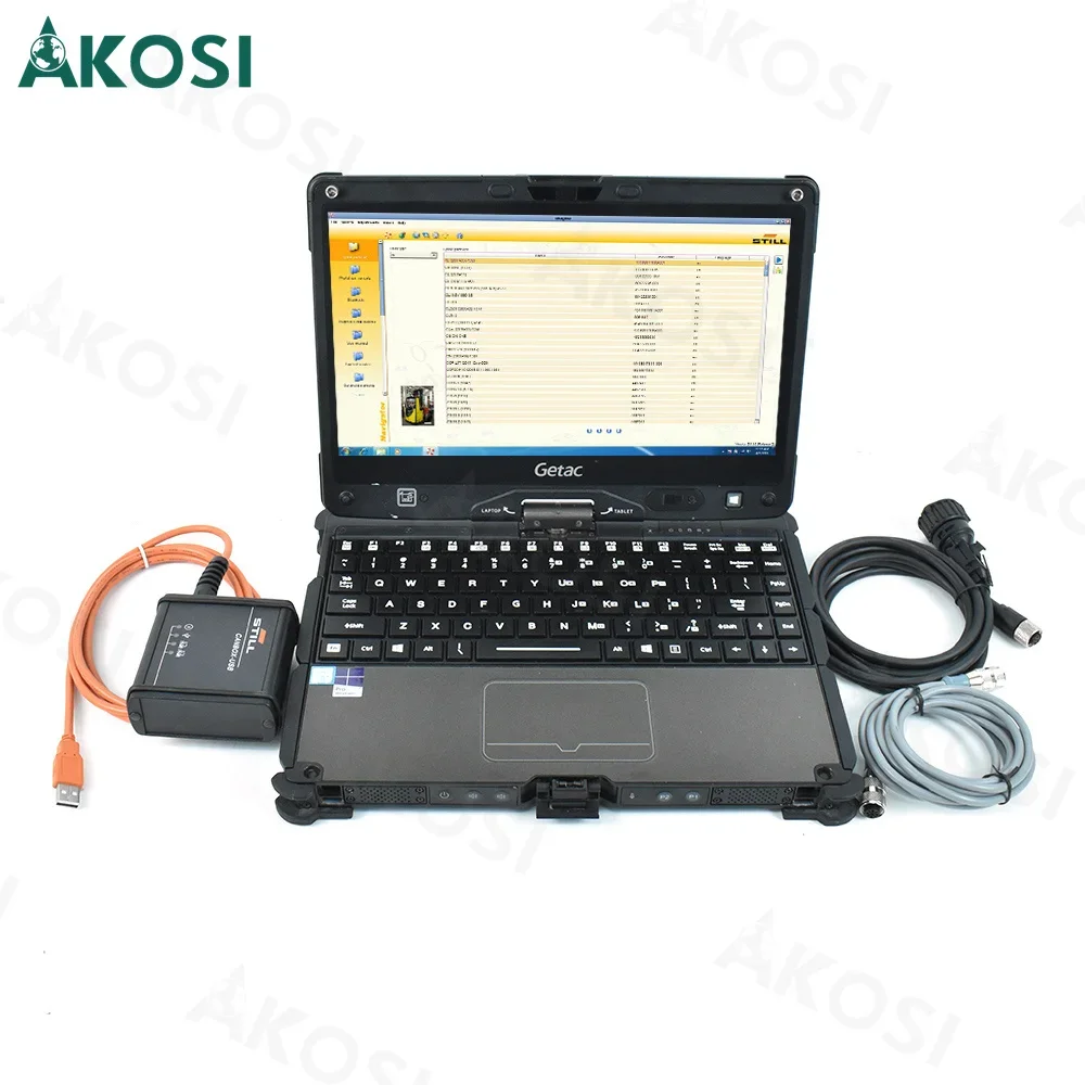 

Ноутбук Getac V110 + вилочный погрузчик для Still Incado Box, диагностический комплект для STILL STED S Navigator, диагностический инструмент для вилочного погрузчика STILL canbox