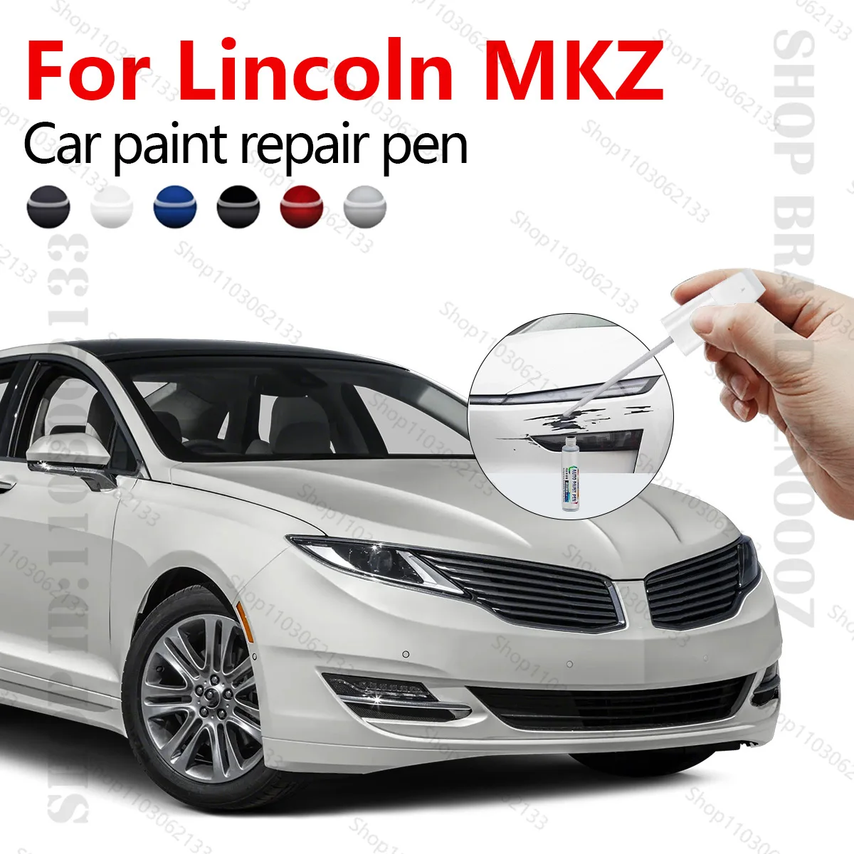 For Lincoln MKZ 2013-2020 CD4 Car Paint Repair Pen Touch Up Scratch Remover DIY Auto Accessories Black Green White Blue Silver