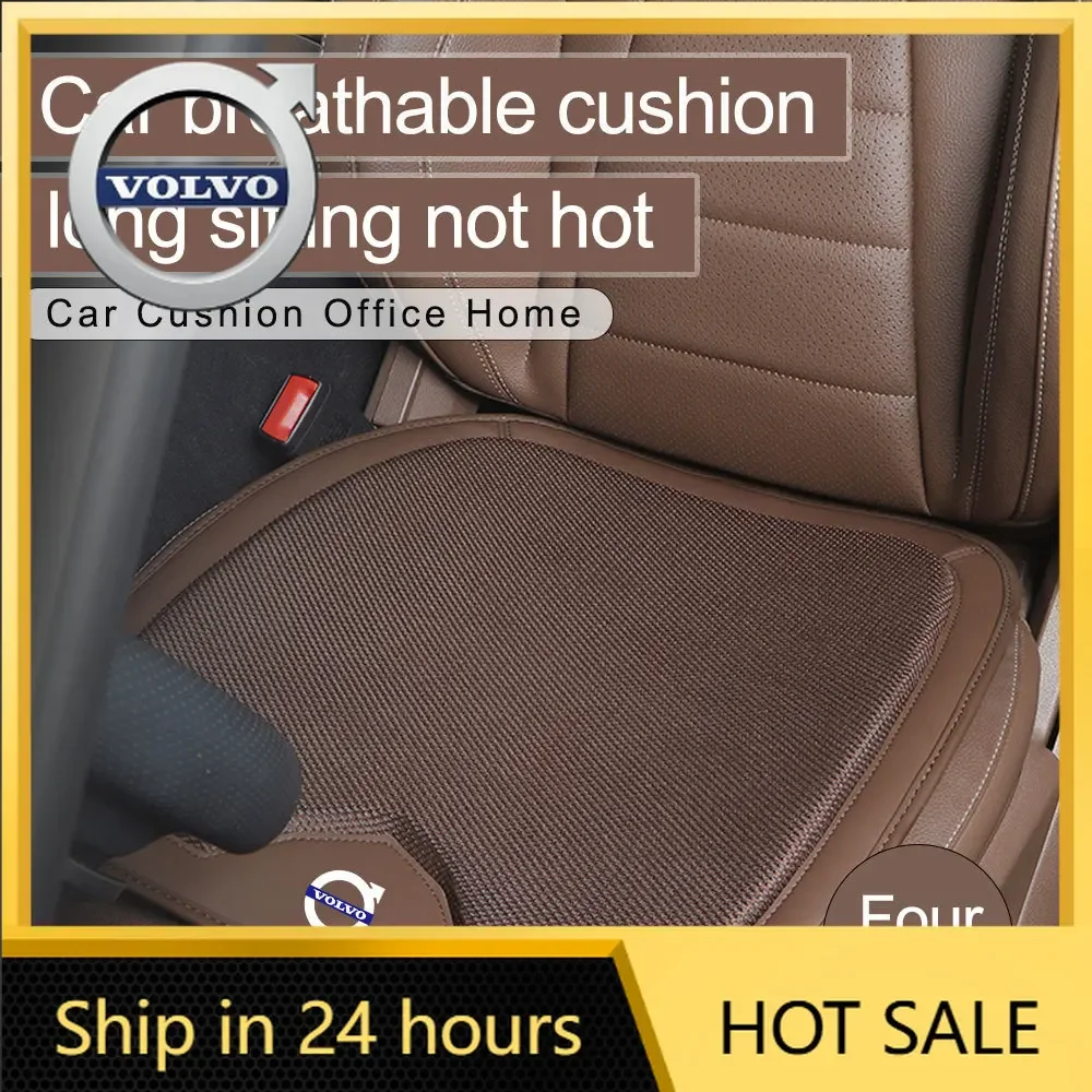 

Steering Covers 1PCS Car Seat Cushion Breathable Anti-slip Car Badge Protective Pad For Volvo RDESIGN XC90 XC60 XC40 XC70 XC80 S