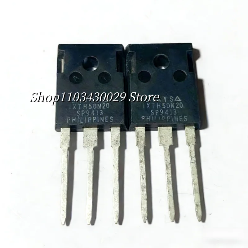 10Pcs New and Original IXTH50N20 IXFH50N20 TO-247 50A 200V MOSFET Field Effect Tube