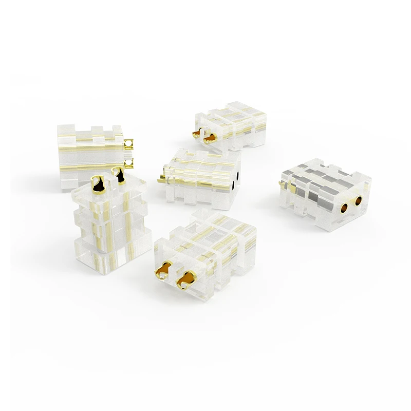 12 pcs 0.78 2pin Beryllium Copper Jack Female Socket Diy Custom Hifi Earphone In-ear Monitor Accessories Cable Connector Plug