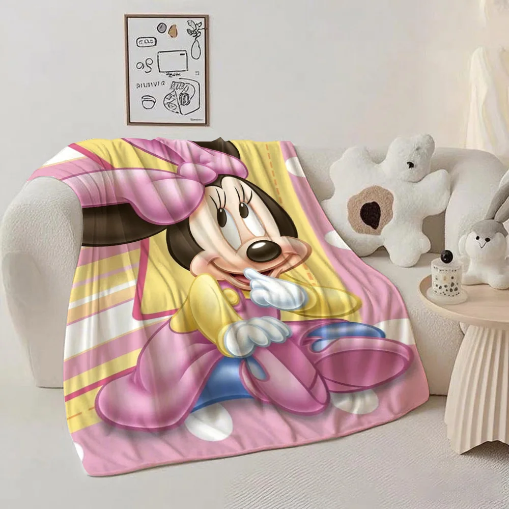 Home and Decoration Cute Fashion Throw Blankets for Beds/sofa M-Minie mouse Blanket for Camping/Traveling Blanket Best Gifts