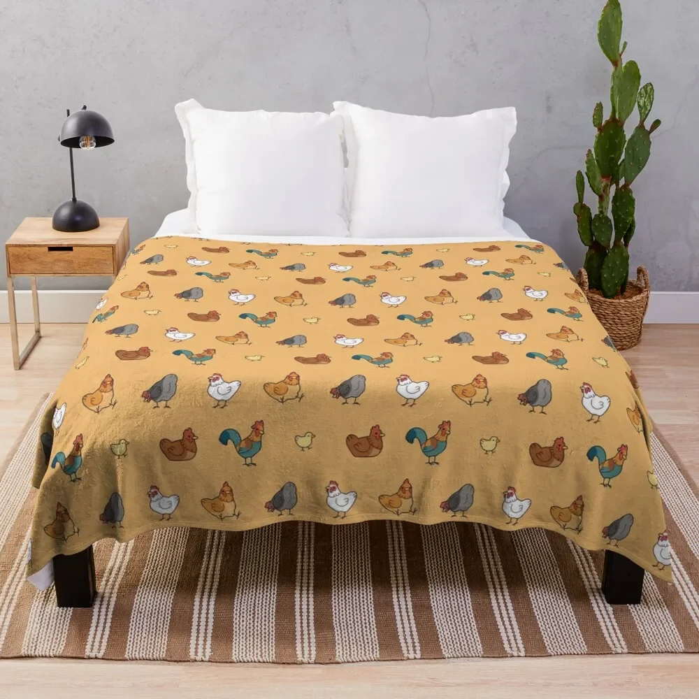 

Chickens! Throw Blanket Cute christmas gifts Hairy Blankets