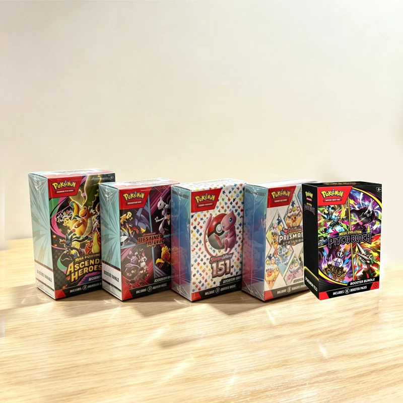 Pokémon Card v10 Booster bundle Destined Rivals Prismatic Evolutions Scarlet Violet 151 English Booster Cards Collection Gifts