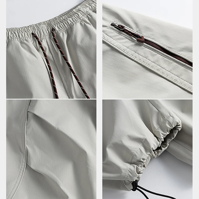 Unisex Teflon Wasserdichte Softshell-Hose - Fluoridfreie, wasserabweisende, schnelltrocknende Wanderhose mit Reißverschlusstaschen – Detail 4