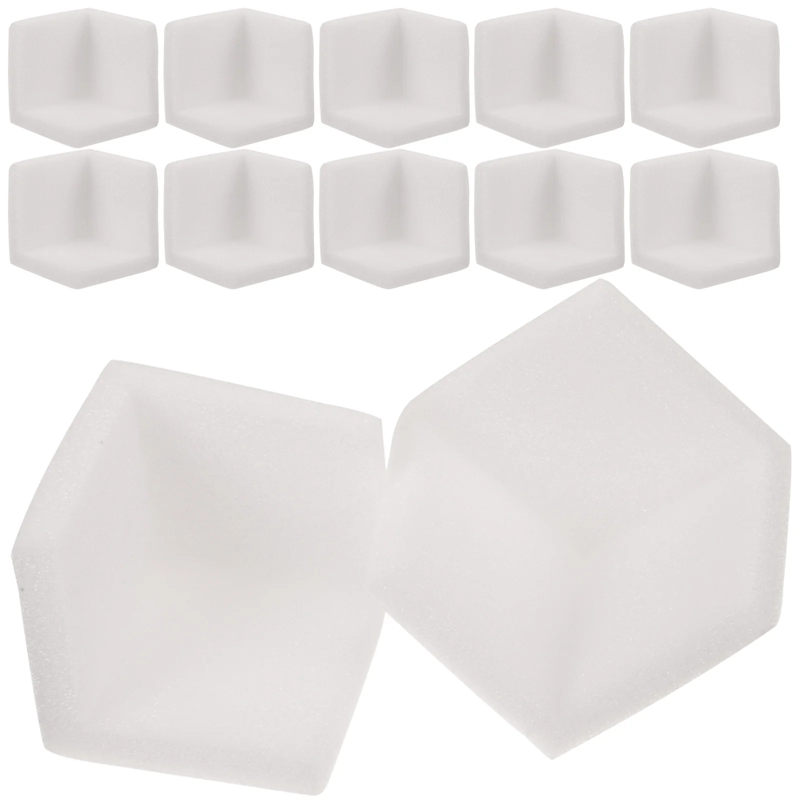 Protector de esquina de polietileno expandido, amortiguación suave, anticolisión, marco de imagen protector para esquina de mesa y muebles, 50 Uds.